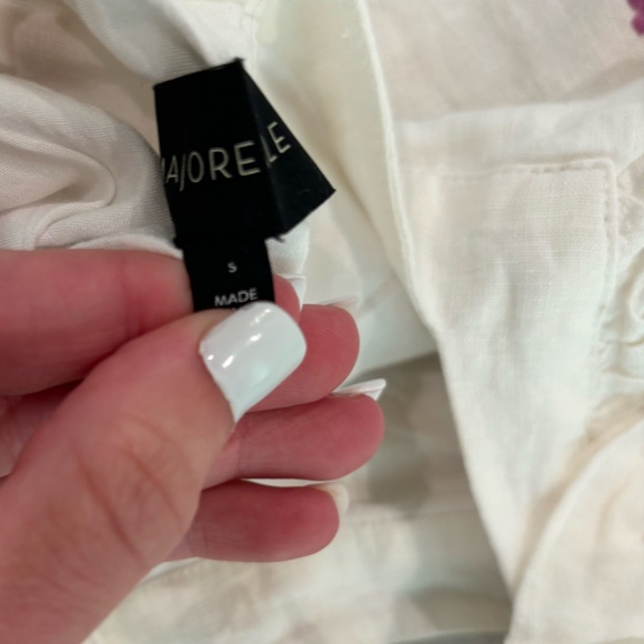 MAJORELLE White Puff Sleeve Sundress Resort Wear - Picture 4 of 6